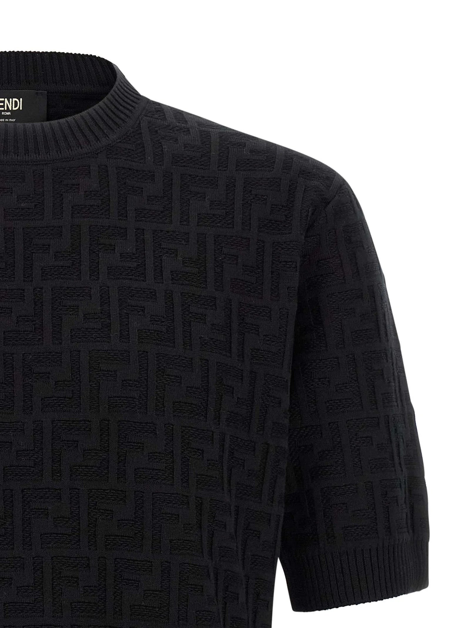 Fendi Black Cotton Cardigan - 48 | M