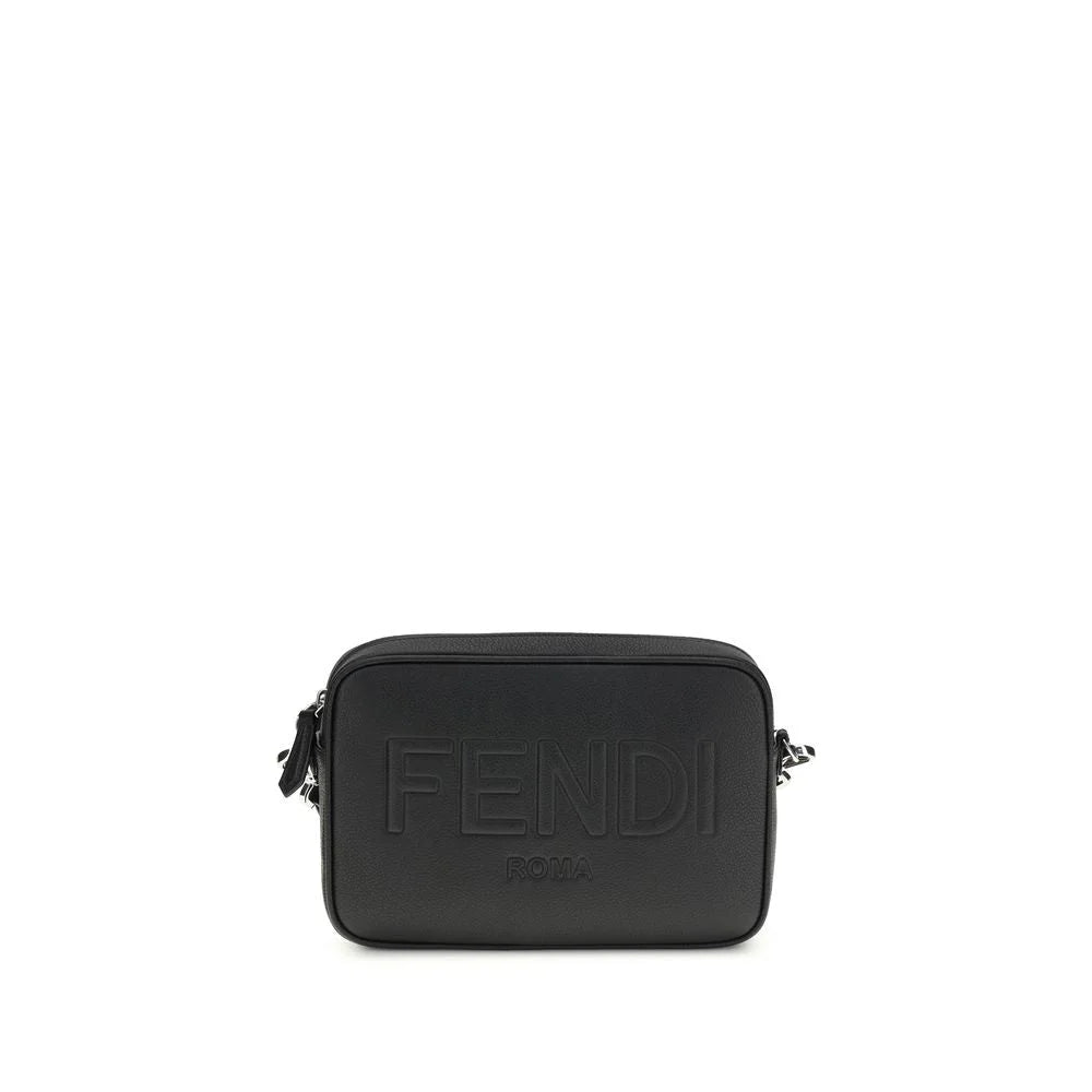 Fendi Black Cotton Shoulder Bag