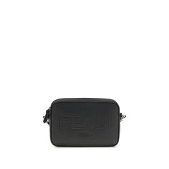 Fendi Black Cotton Shoulder Bag