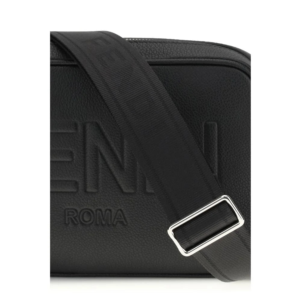 Fendi Black Cotton Shoulder Bag