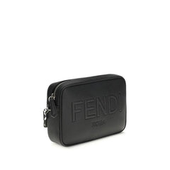 Fendi Black Cotton Shoulder Bag
