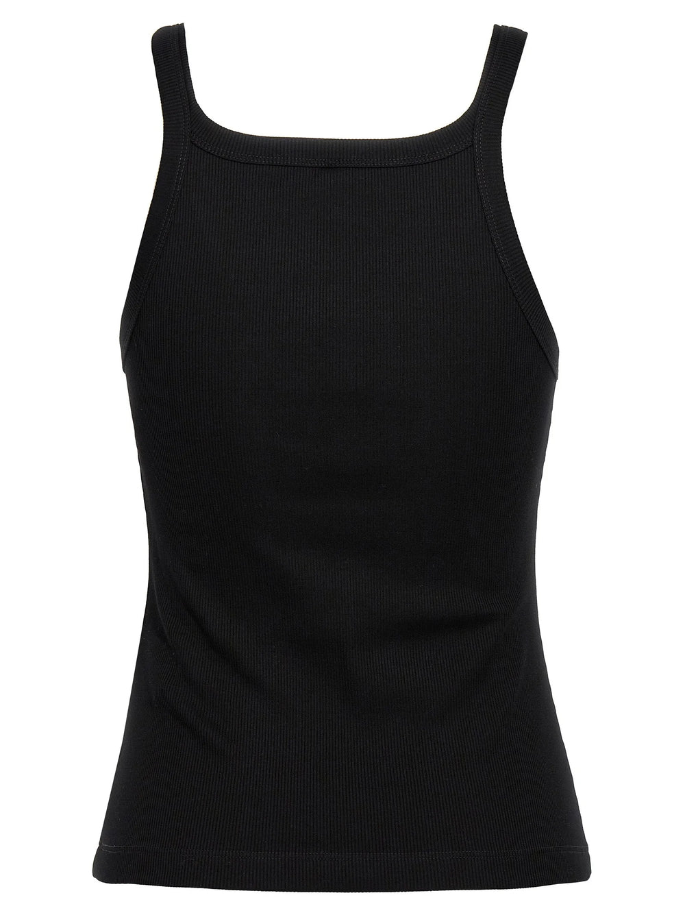 Fendi Black Cotton Sleeveles T-Shirt