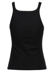 Fendi Black Cotton Sleeveles T-Shirt