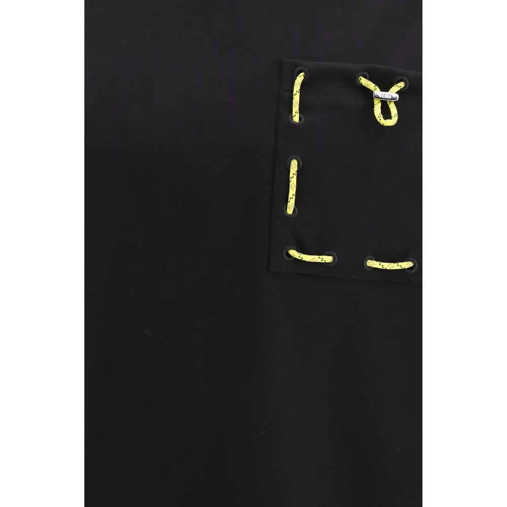 Fendi Black Cotton T-Shirt