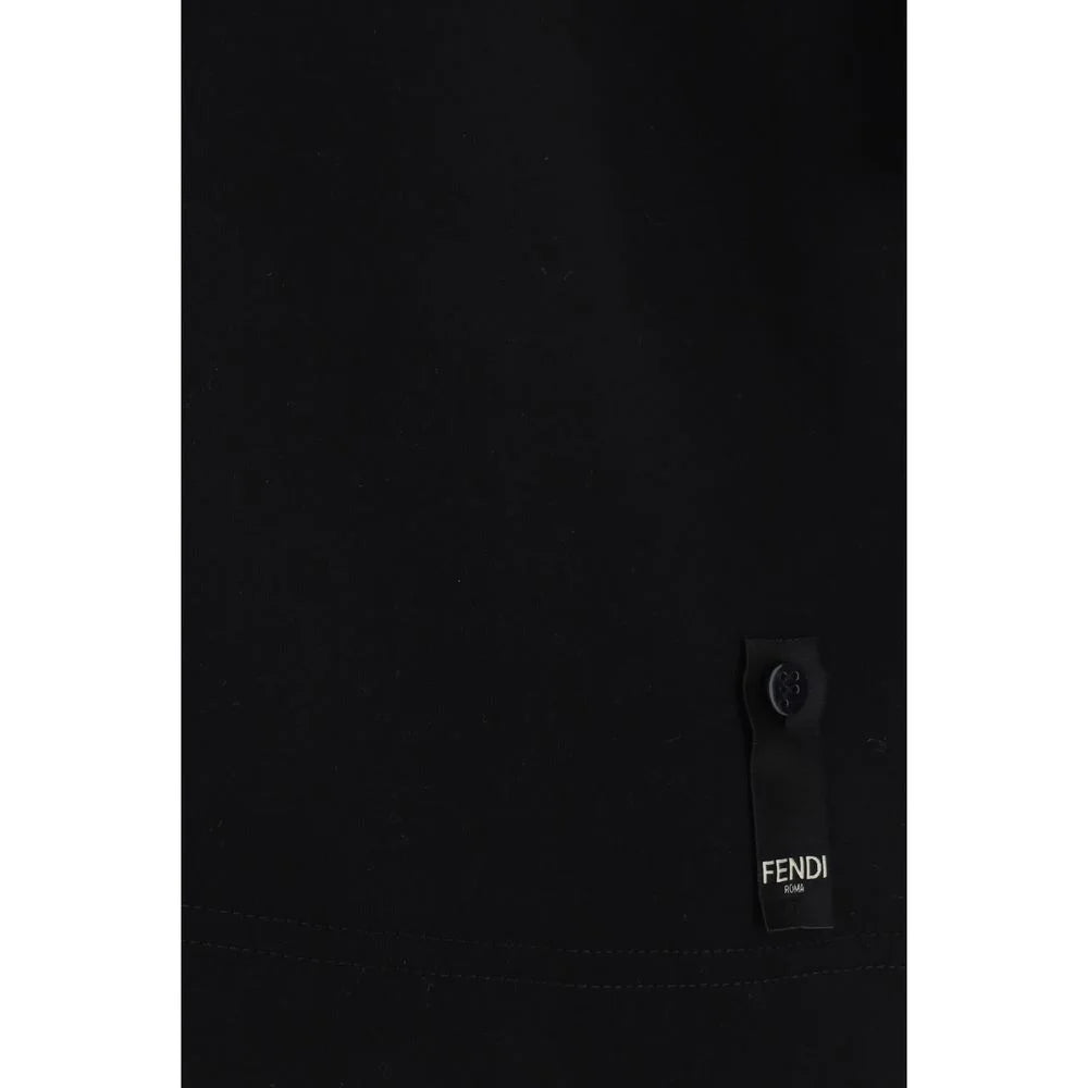 Fendi Black Cotton T-Shirt