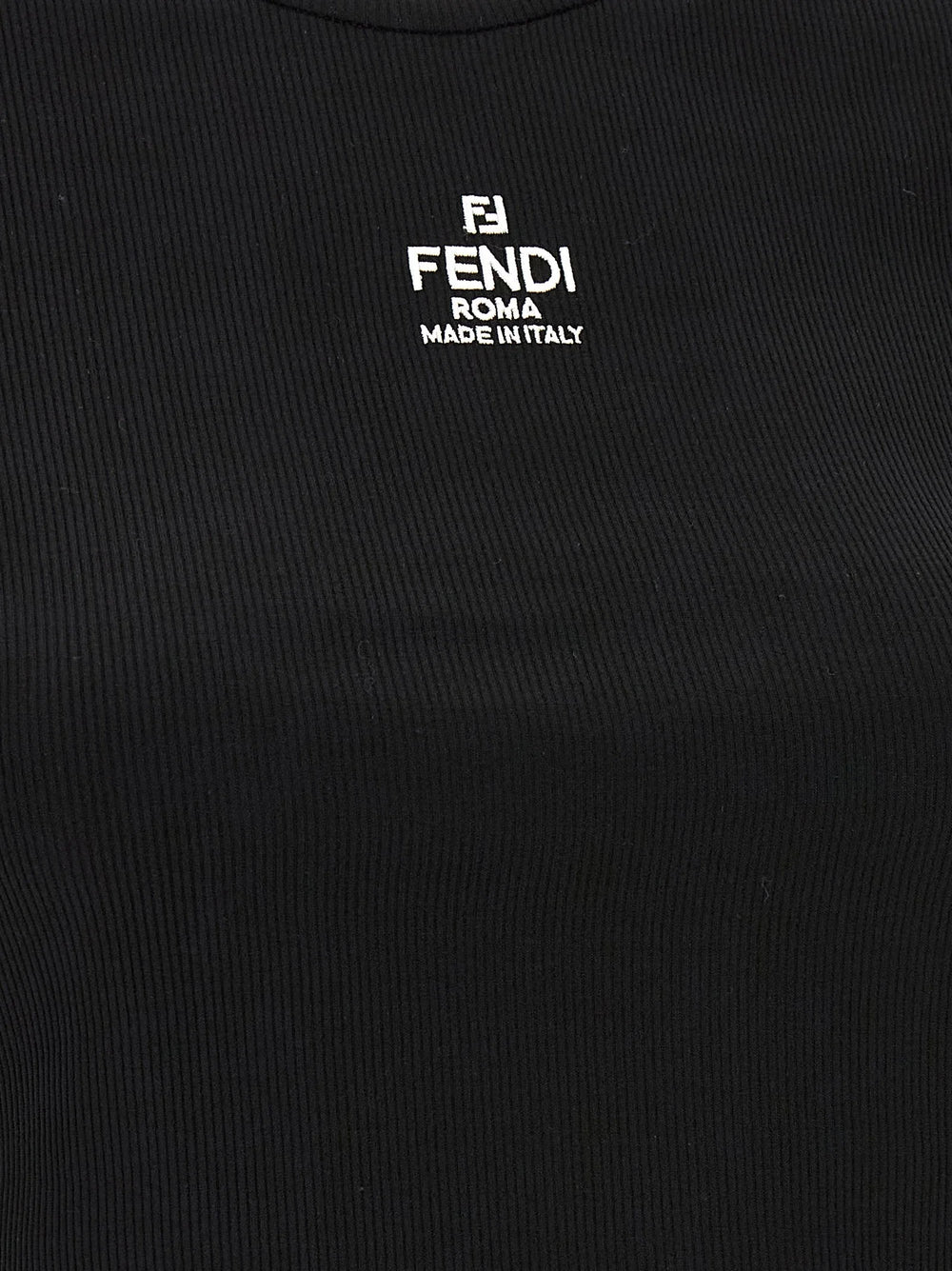 Fendi Black Cotton T-Shirt - L