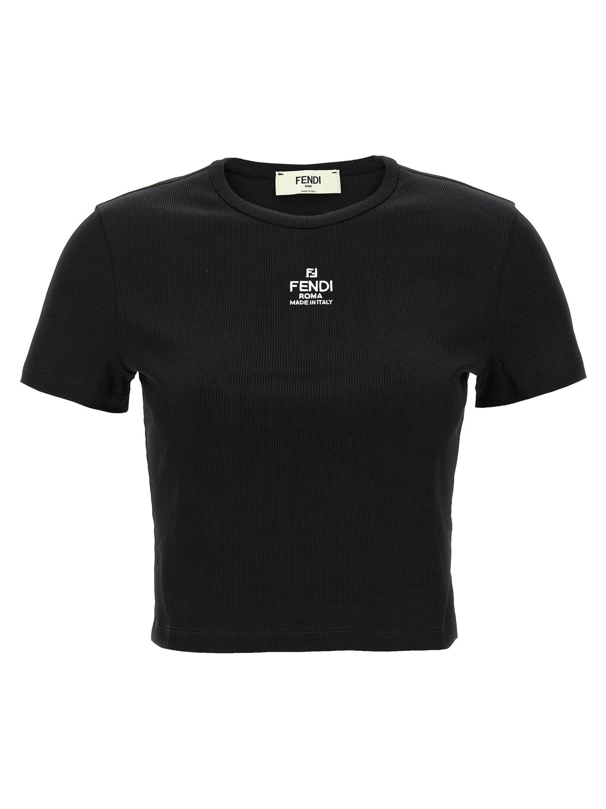 Fendi Black Cotton T-Shirt - L