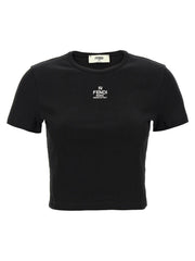 Fendi Black Cotton T-Shirt - L