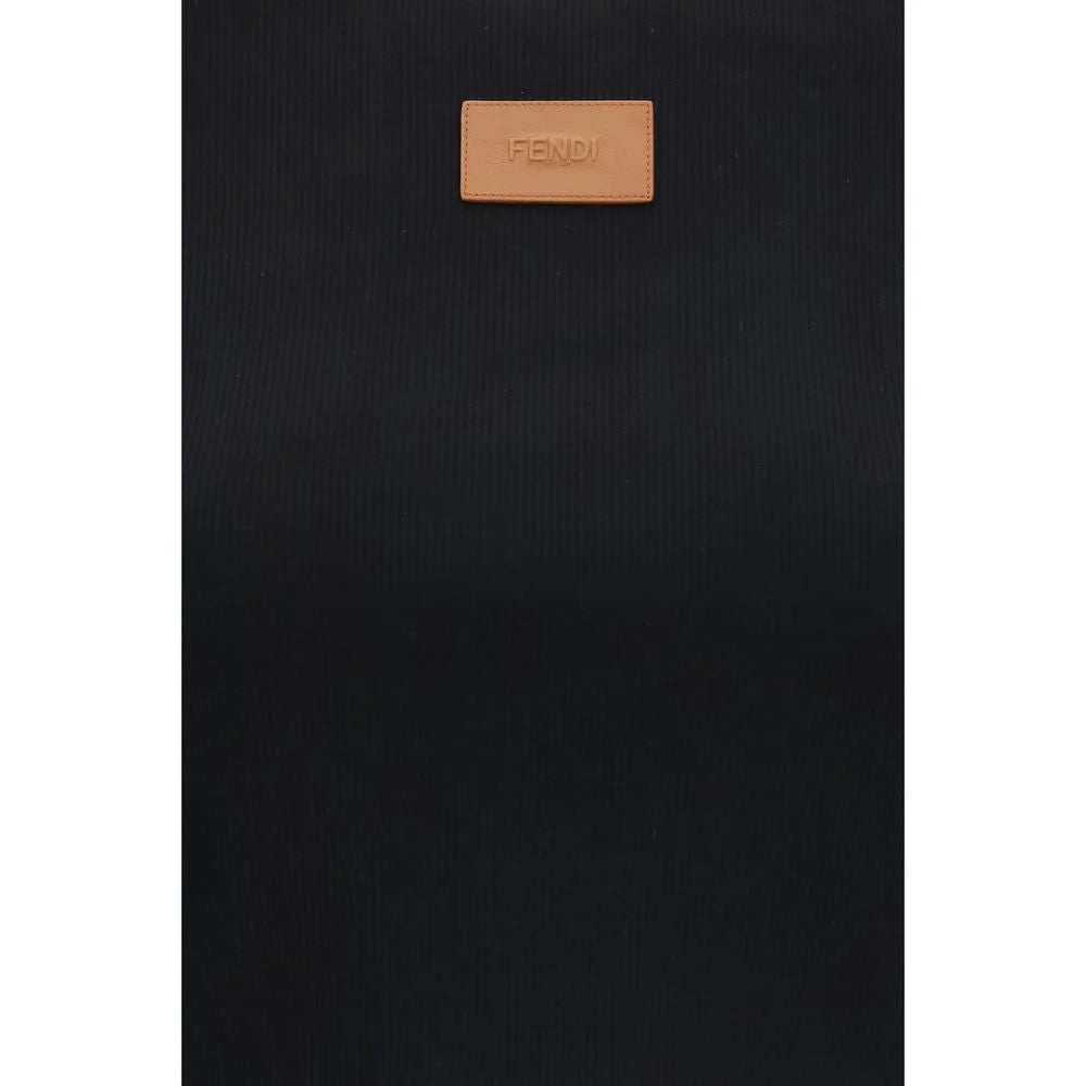 Fendi Black Cotton T-Shirt - M