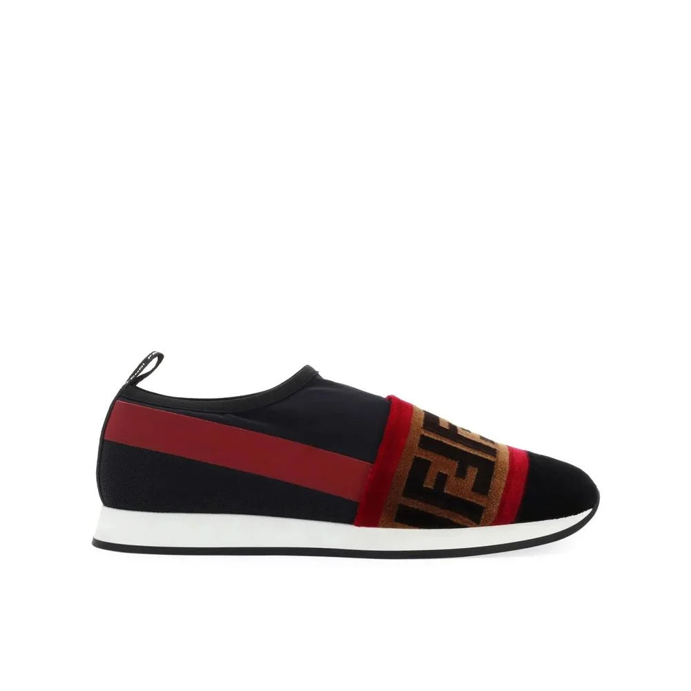 Fendi Black Fabric Athletic Sneakers - EU36/US6