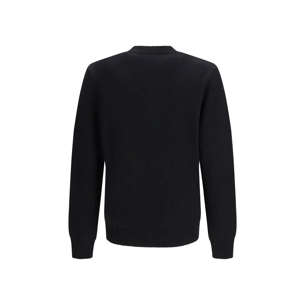Fendi Black Fleece Wool Sweatshirt