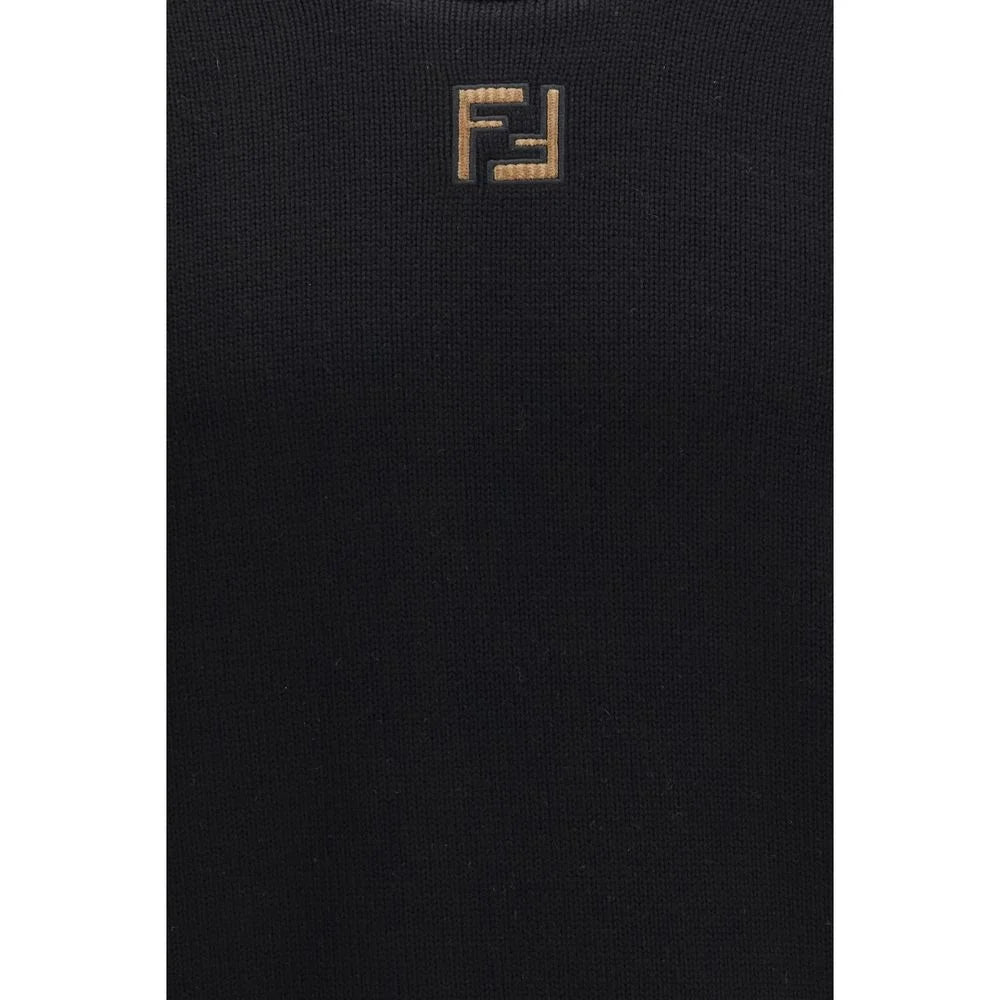 Fendi Black Fleece Wool Sweatshirt - IT48 | M