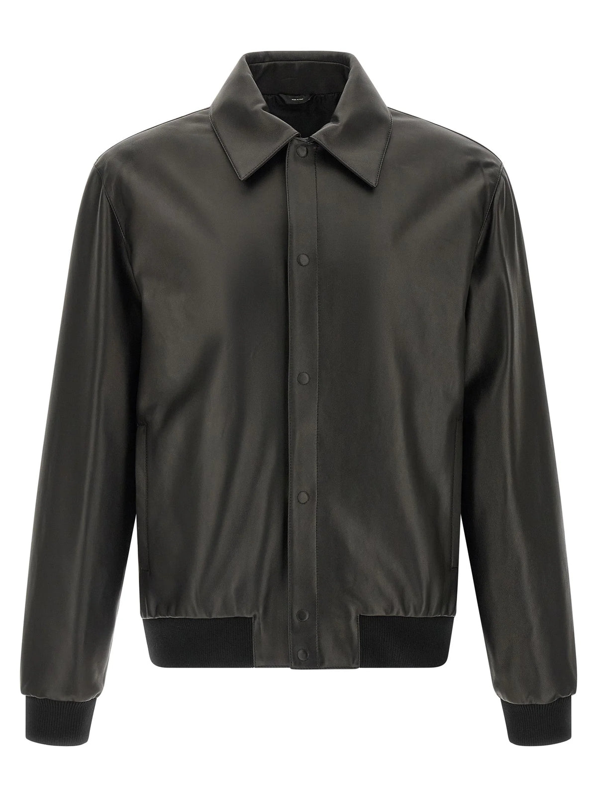 Fendi Black Lamb Leather Leather Jacket