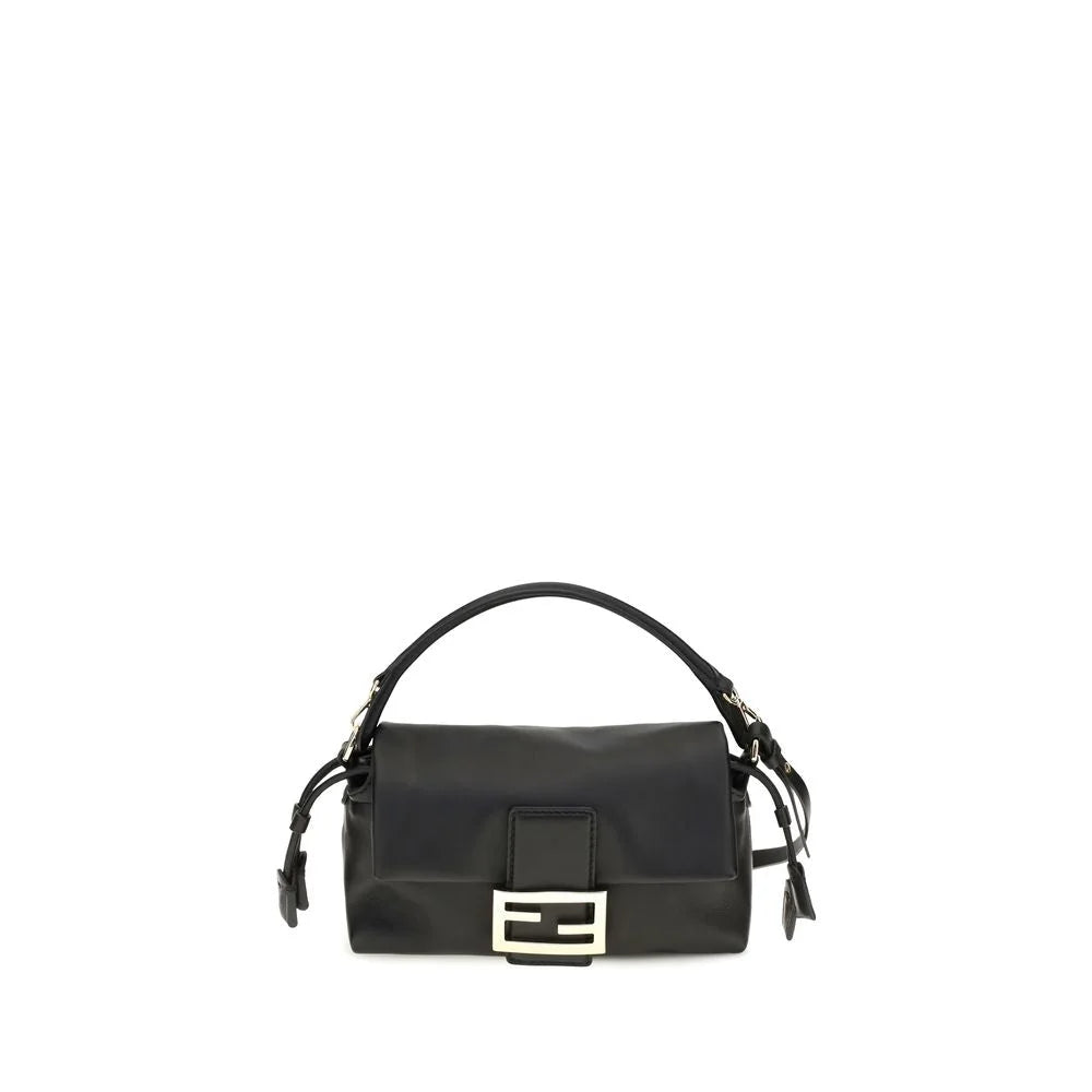 Fendi Black Lamb Ovis Aries Aries Shoulder Bag
