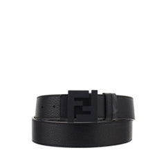 Fendi Black Leather Regular Belt