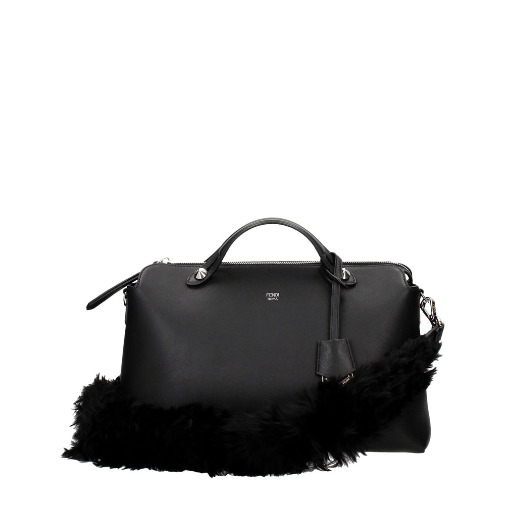 Fendi Black Leather Shoulder Bags - Shoulder Bags