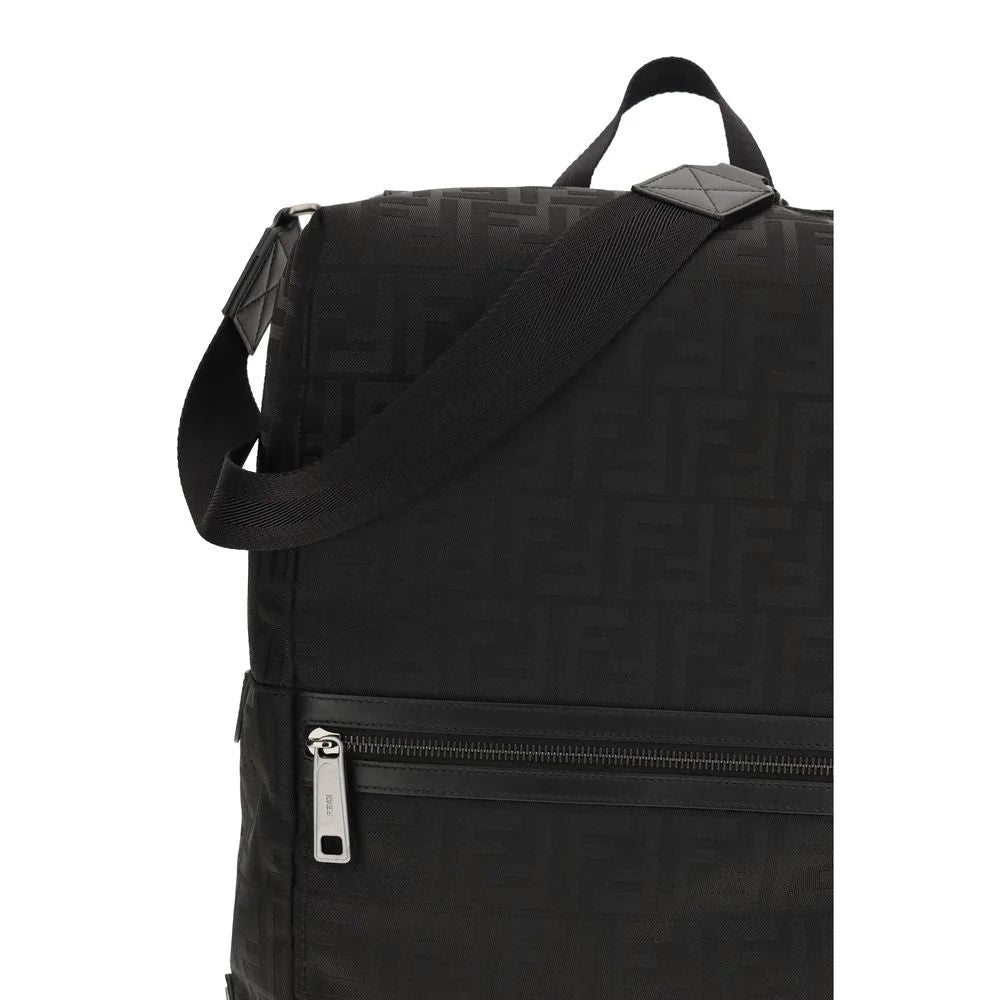 Fendi Black Nylon Backpack