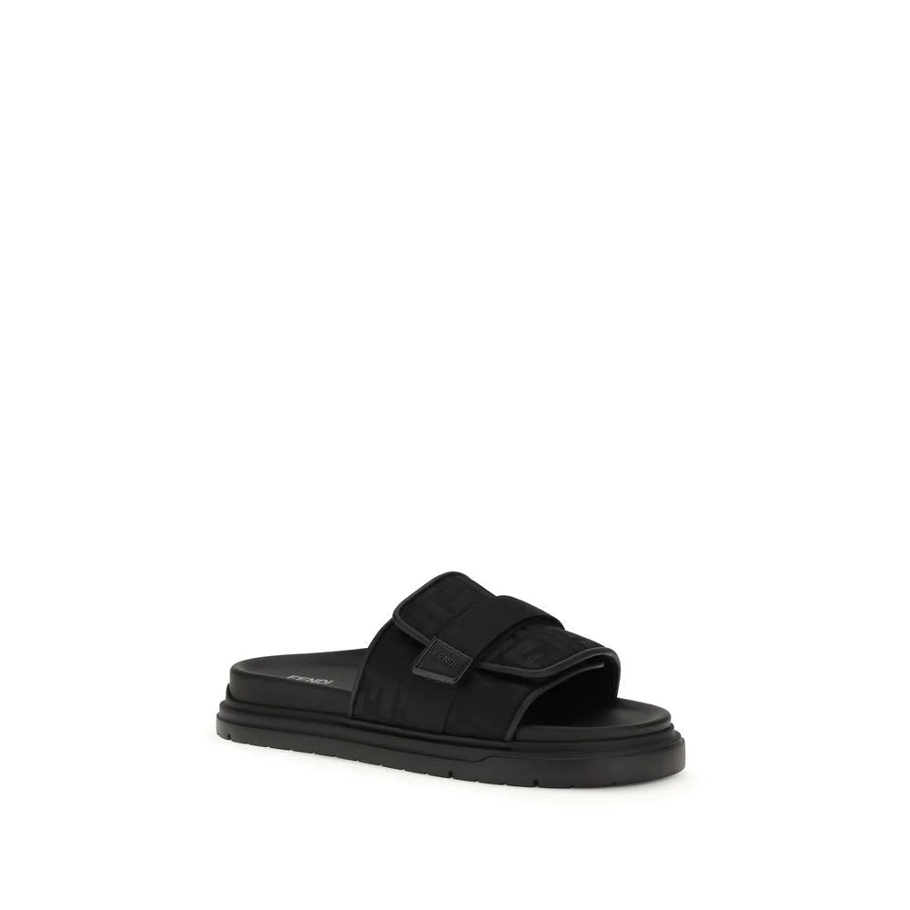 Fendi Black Polyamide Sandals