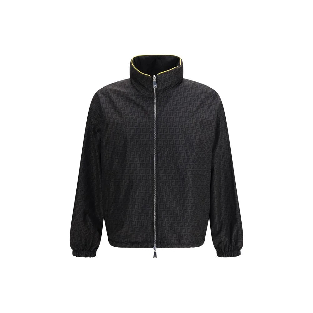 Fendi Zwarte Polyamide Shell Jas - IT48 | M