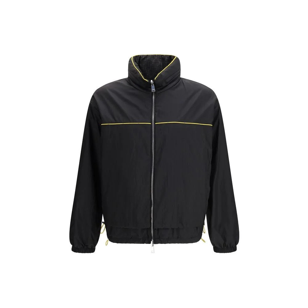 Fendi Zwarte Polyamide Shell Jas - IT48 | M