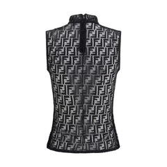 Fendi Black Polyamide Top - S