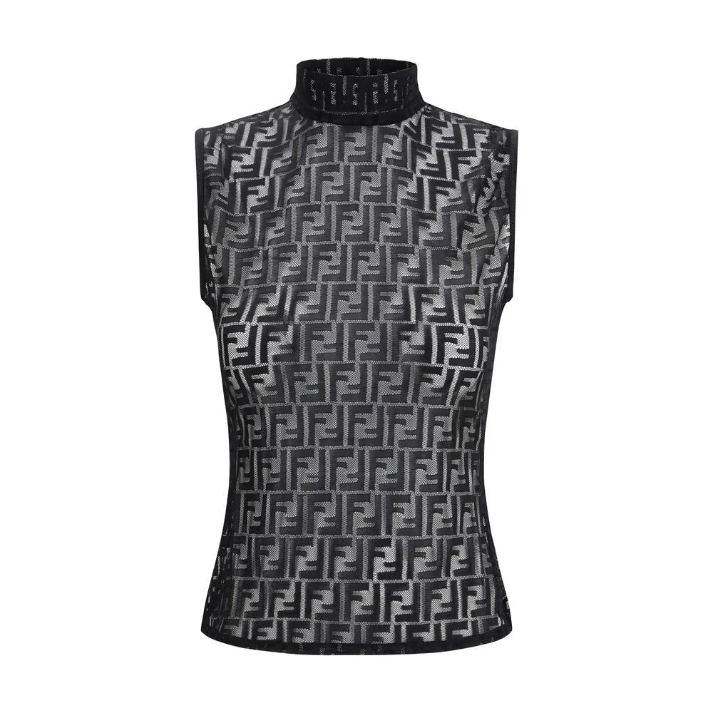 Fendi Black Polyamide Top - S