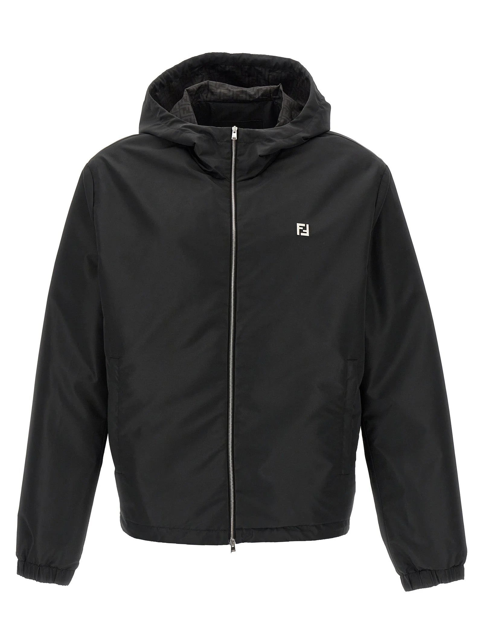 Fendi Black Polyester Shell Jacket