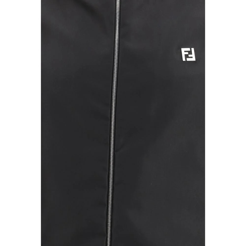 Fendi Black Polyester Shell Jacket - IT46 | S