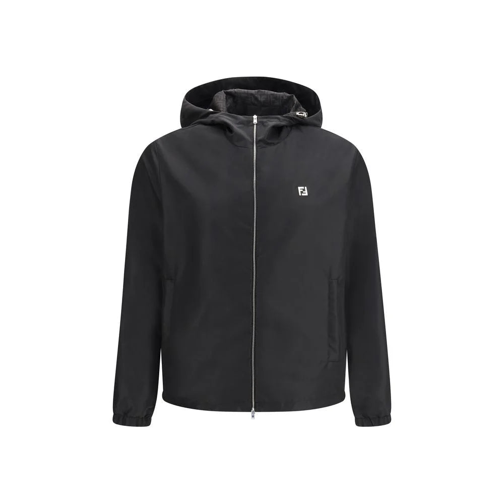 Fendi Black Polyester Shell Jacket - IT46 | S