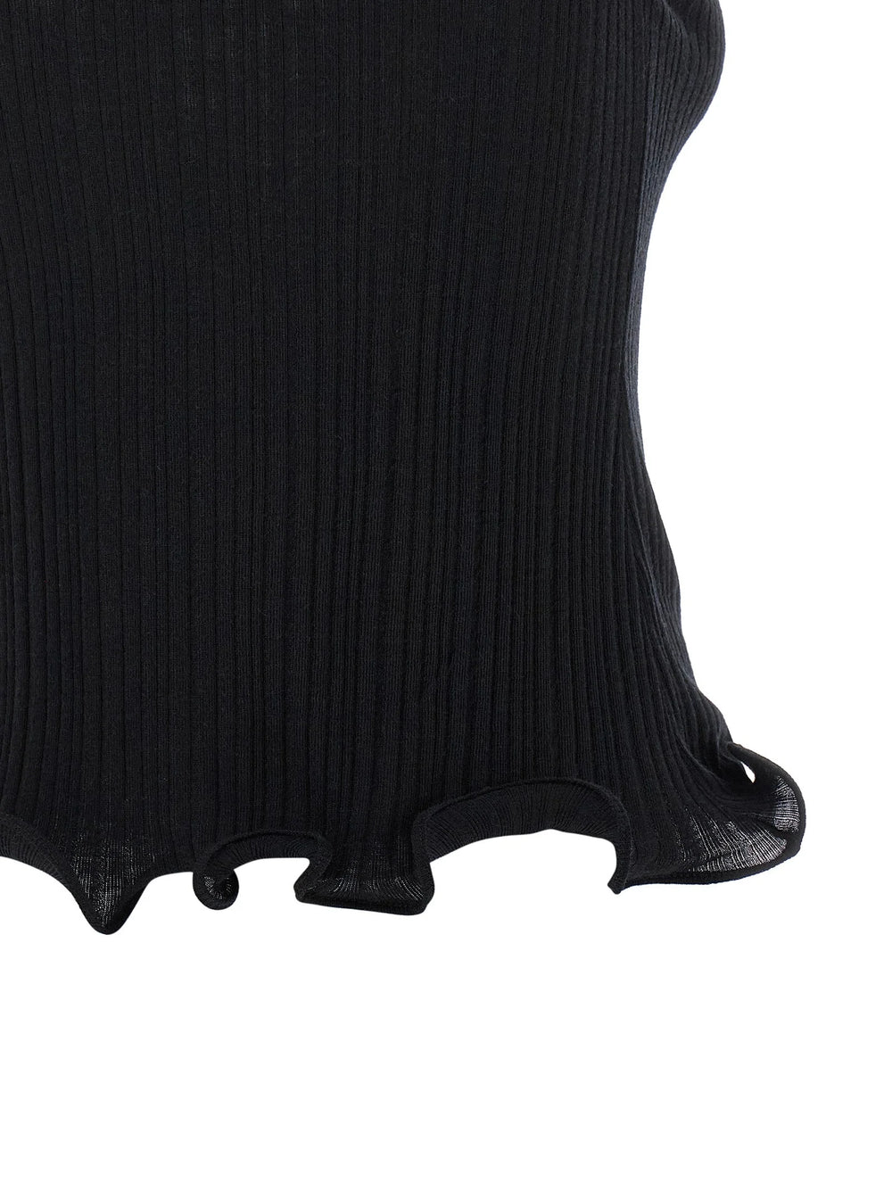 Fendi Black Polyester Sleeveles T-Shirt - IT42