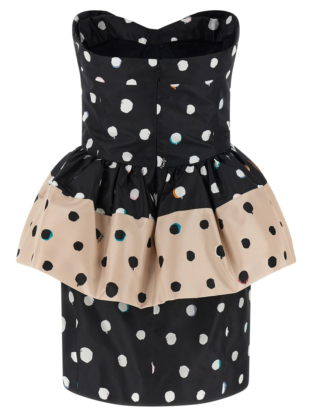 Fendi Black Silk Short Dress