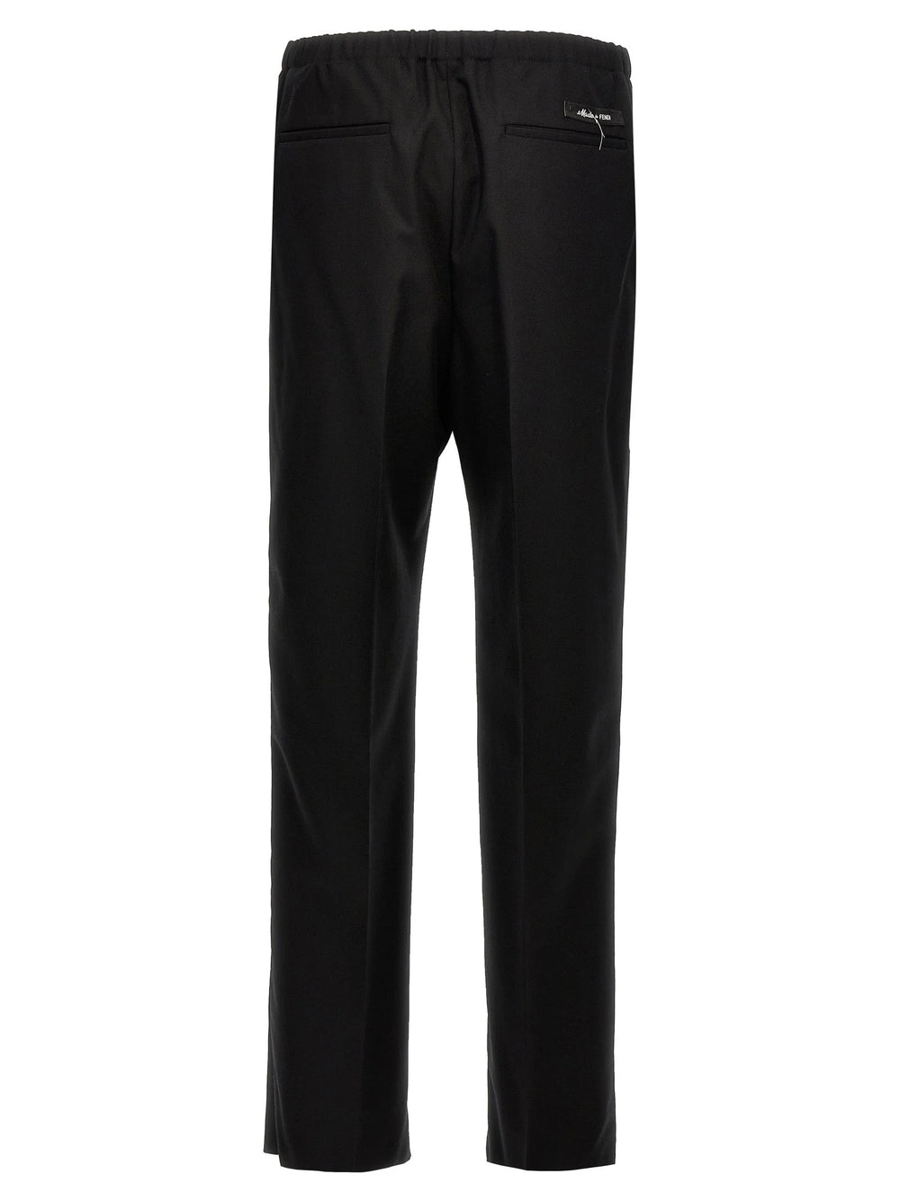 Fendi Black Virgin Wool Dress Pants