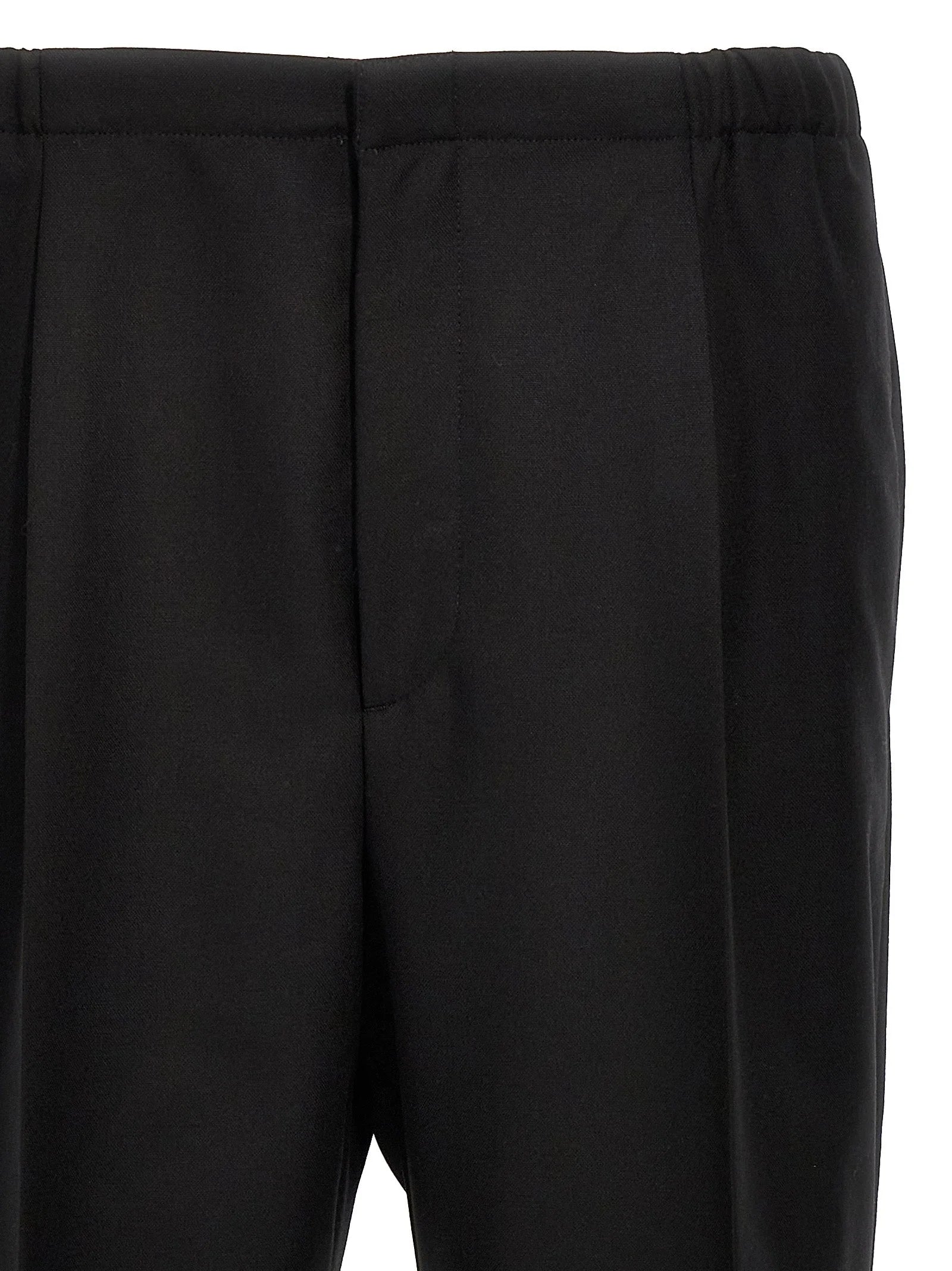 Fendi Black Virgin Wool Dress Pants