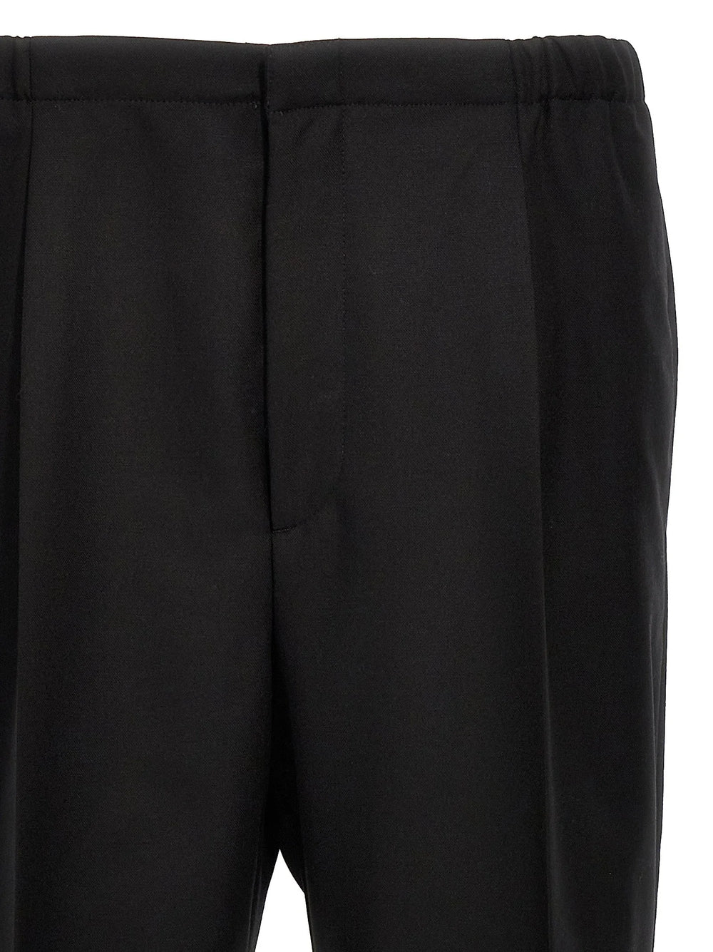 Fendi Black Virgin Wool Dress Pants