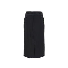 Fendi Černá vlněná dlouhá sukně - 42