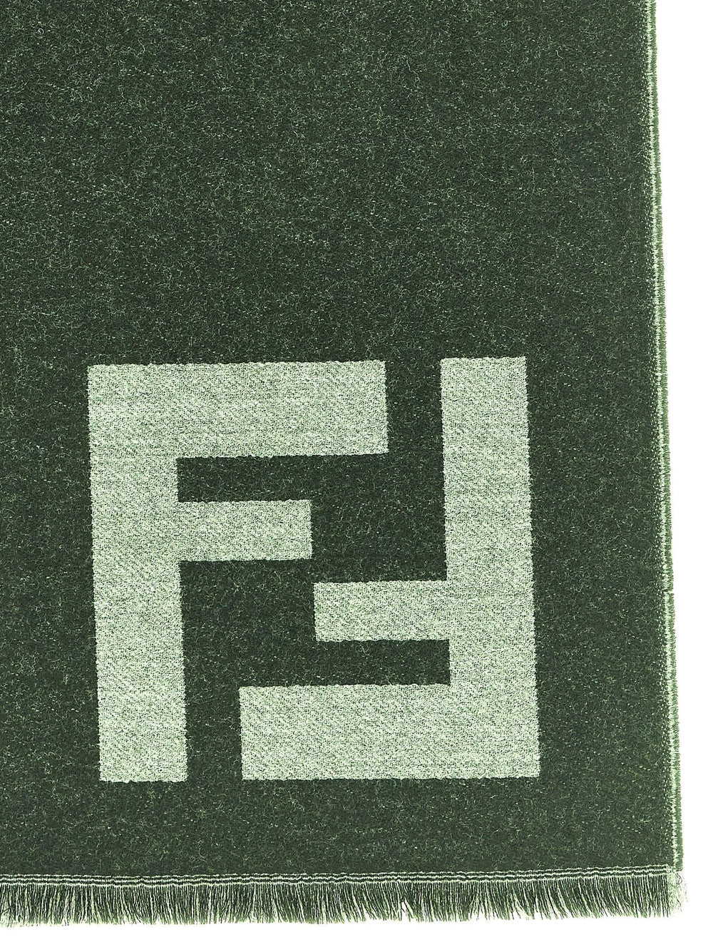 Fendi Black Virgin Wool Scarf
