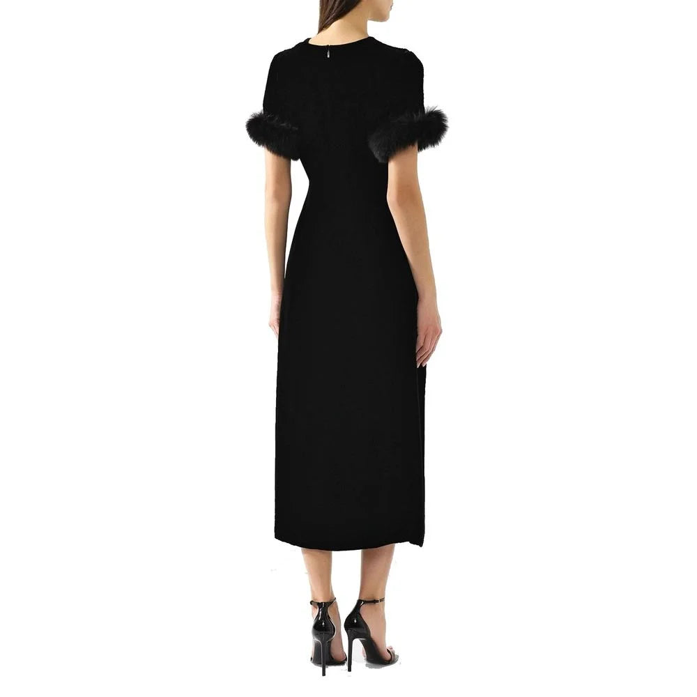 Fendi Black Viscose Cocktail Dress - 40