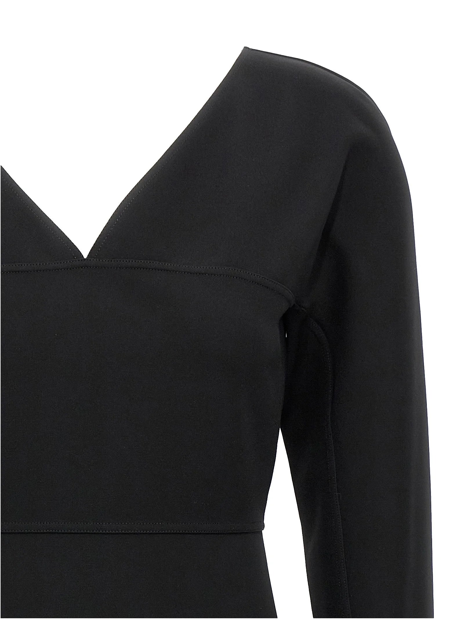 Fendi Black Viscose Midi Dress