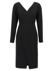 Fendi Black Viscose Midi Dress