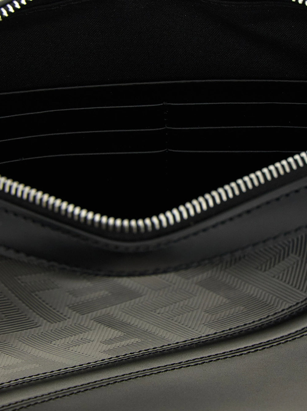 Fendi Black Viscose Shoulder Bag