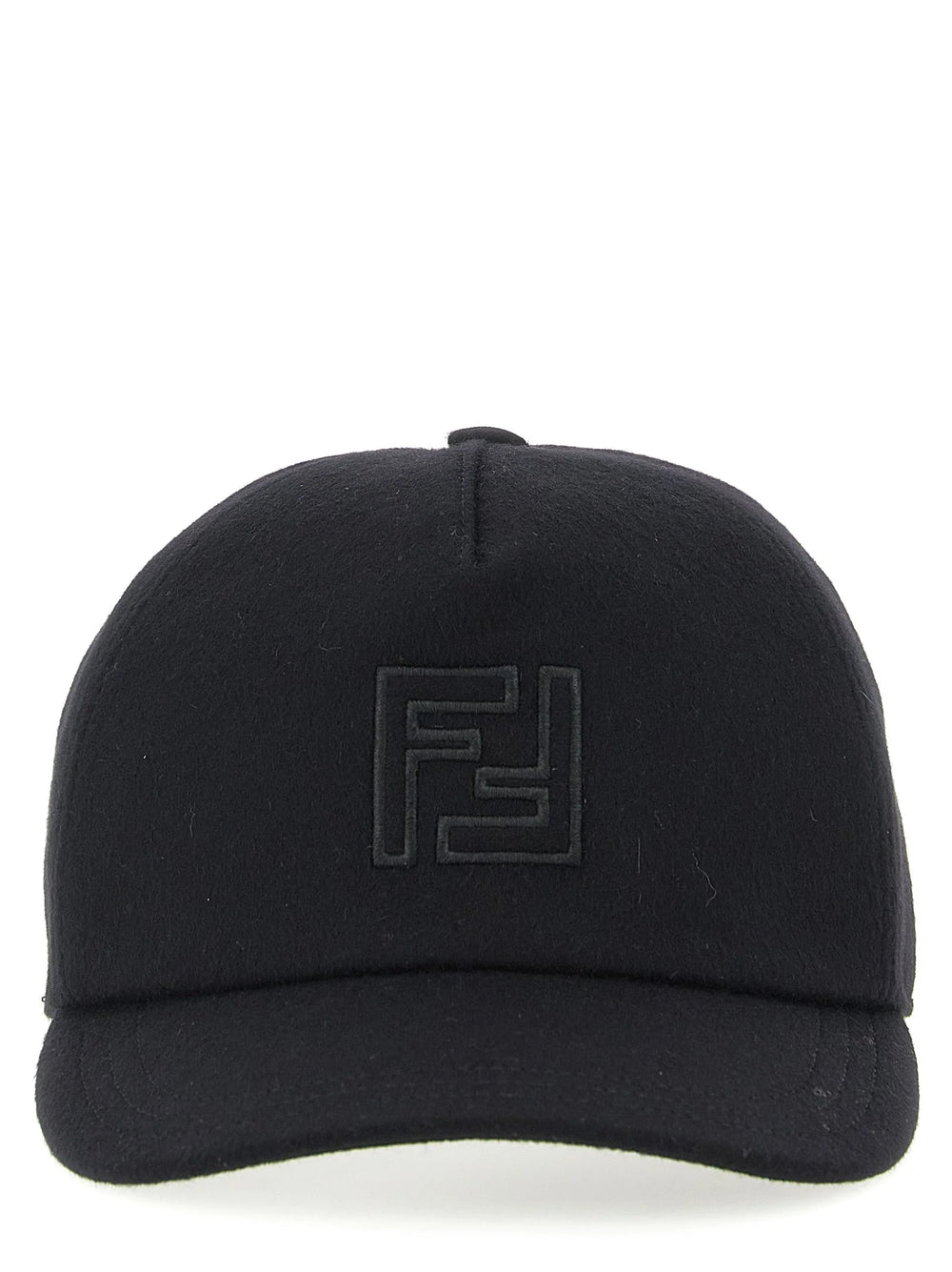 Fendi Black Wool Cap (Baseball Hat) - UNI
