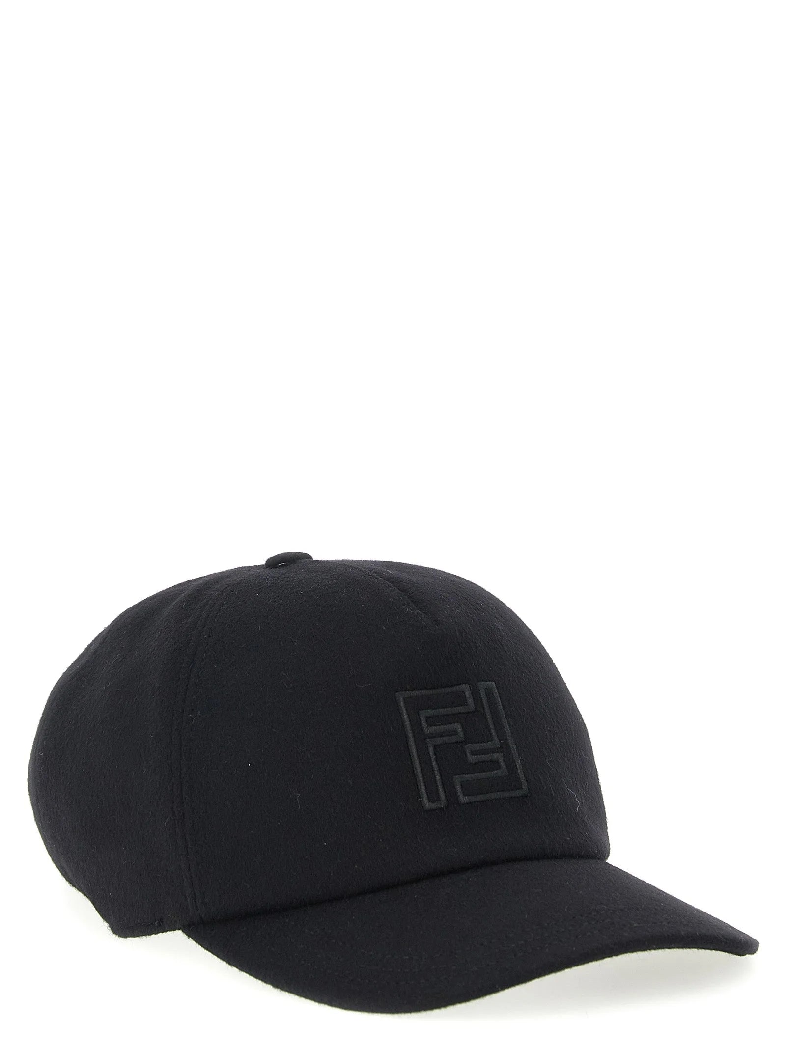 Fendi Black Wool Cap (Baseball Hat) - UNI