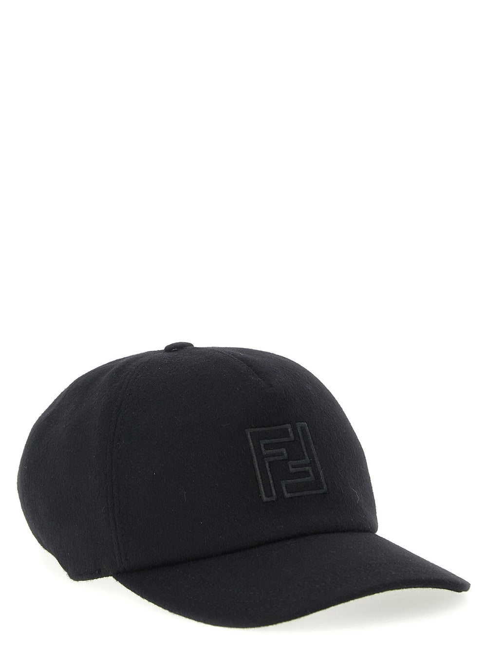 Fendi Black Wool Cap (Baseball Hat) - UNI