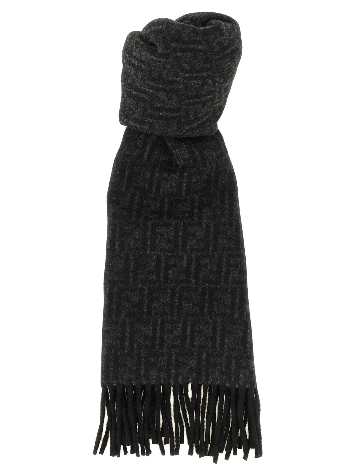Fendi Black Wool Foulard