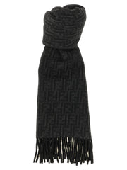 Fendi Black Wool Foulard
