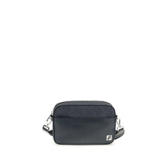 Fendi Blue Calf Leather Bos Taurus Shoulder Bag