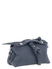 Fendi Blue Calfskin Clutch Bag