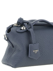 Fendi Blue Calfskin Clutch Bag