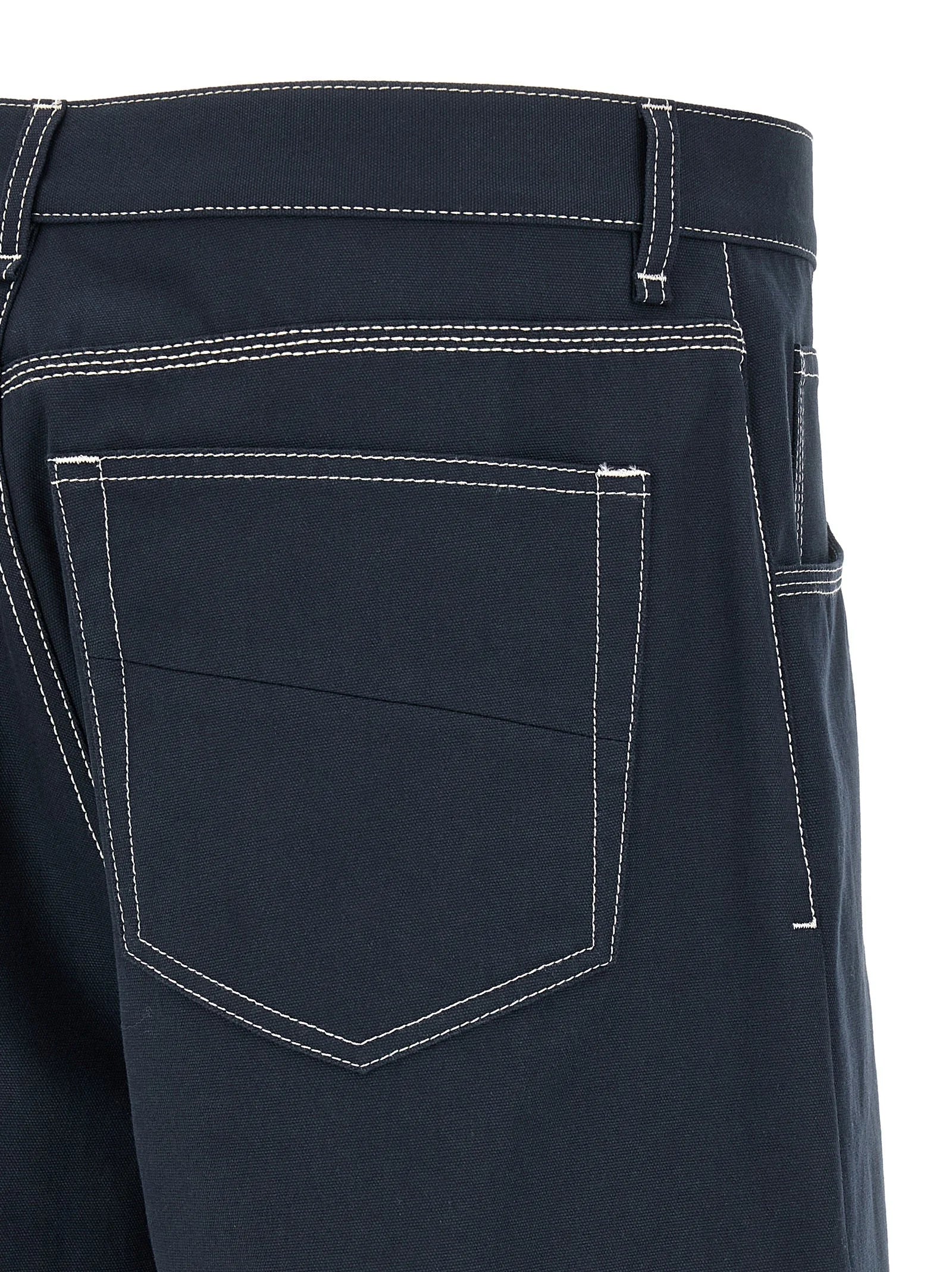 Fendi Blue Cotton Bermuda Shorts - IT50 | L