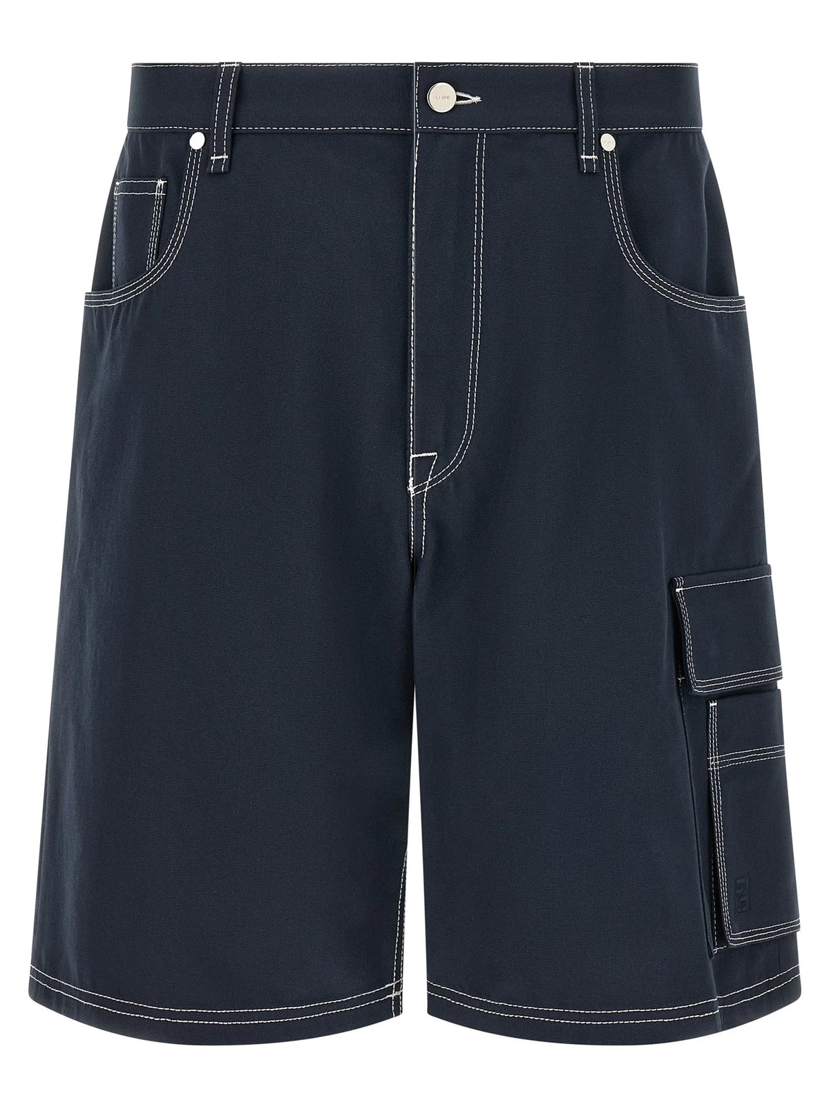 Fendi Blue Cotton Bermuda Shorts - IT50 | L